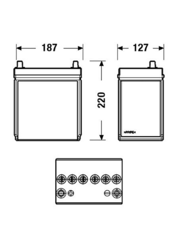 Bateria Tudor Technica 35Ah 240EN+IZ