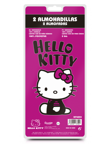 Aldamóvil -  Almohadillas de Cinturón Hello Kitty Rosa Negro