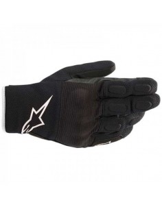 GUANTES MOTO ALPINESTARS S-MAX NEGRO BLANCO