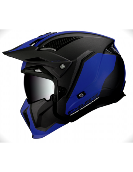 Aldamóvil - Casco MT Helmet Streetfight Azul al MEJOR PRECIO