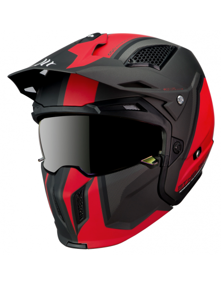 Aldamóvil - Casco MT Helmet Streetfighter Rojo al MEJOR PRECIO