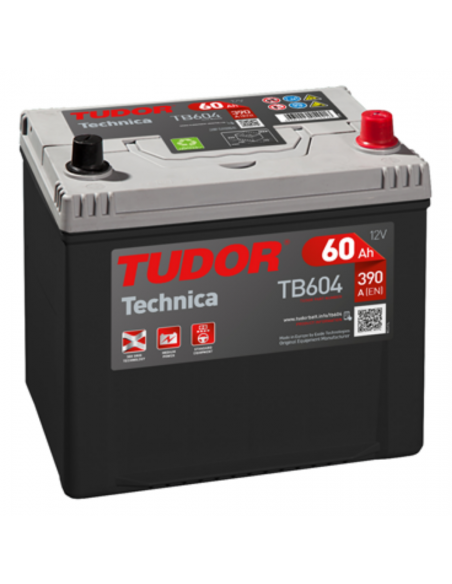 Bateria Tudor Technica 60Ah 480EN+D TB604