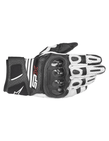 GUANTES ALPINESTARS SP X AIR CARBON V2 BLACK WHITE RED FLUO