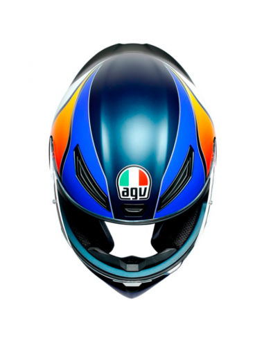 Casco moto color KTM