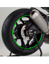 Cinta adhesiva para rueda de moto Verde reflectante. - Aldamovil -