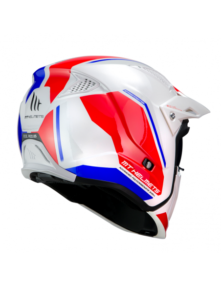 MT CASCO STREETFIGHTER TWIN B7 BLANCO/AZUL en ALDAMOVIL