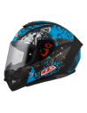 NZI CASCO TRENDY JUNGLE BLACK&SKY BLUE en ALDAMOVIL