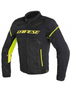 DAINESE CHAQUETA AIR FRAME D1 TEX BLACK/YELLOW FLUOR en ALDAMOVIL