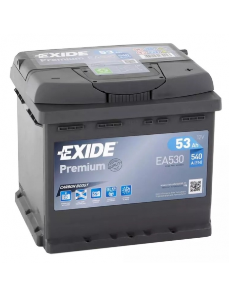 Aldamovil -  Bateria Exide Premium 53Ah 540EN EA530 al MEJOR PRECIO