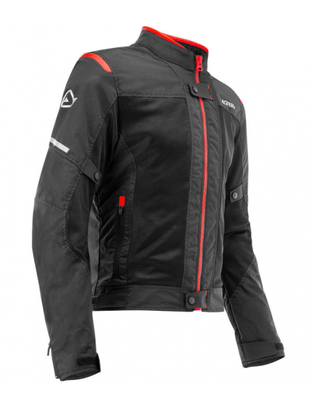 ACERBIS CHAQUETA RAMSEY VENTED BLACK/RED en ALDAMOVIL