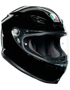 AGV CASCO K6 2205 ECE BLACK GLOSS en ALDAMOVIL
