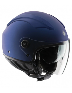 TUCANO URBANO CASCO JET EL'TOP AZUL INFINITO MATE en ALDAMOVIL