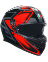 AGV CASCO MOTO K3 E2206 COMPOUND BLACK/RED en ALDAMOVIL