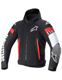 ALPINESTARS CHAQUETA ZACA AIR BLACK/WHITE/RED FLUOR en ALDAMOVIL