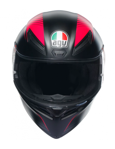 AGV CASCO MOTO K1 S E2206 WARMUP BLACK/PINK en ALDAMOVIL