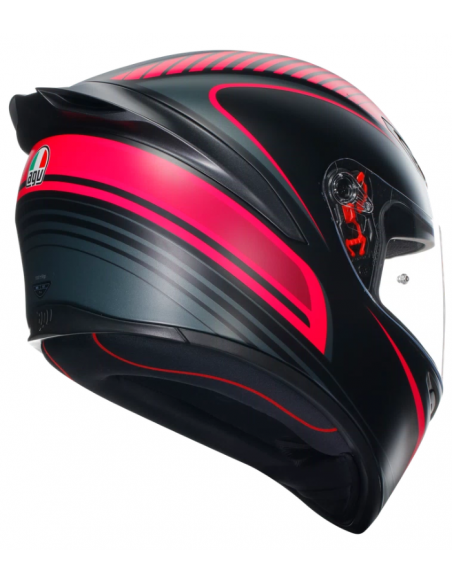 AGV CASCO MOTO K1 S E2206 WARMUP BLACK/PINK en ALDAMOVIL