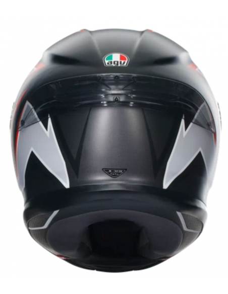 AGV CASCO K6 S E2206 FLASH MATT BLACK/GREY/RED en ALDAMOVIL