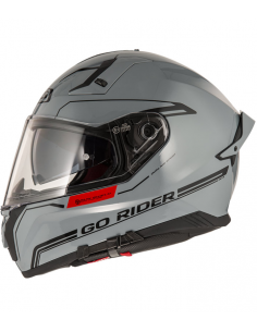 NZI CASCO GO RIDER STREAM SOLID GREY en ALDAMOVIL