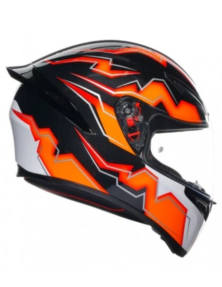 AGV CASCO MOTO K1 S E2206 KRIPTON BLACK/ORANGE en ALDAMOVIL