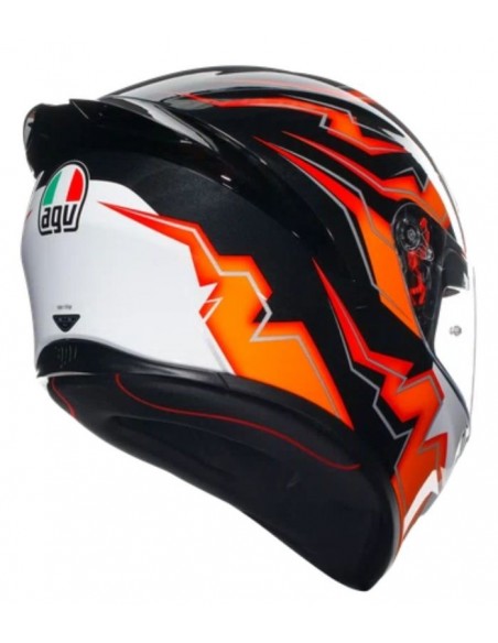 AGV CASCO MOTO K1 S E2206 KRIPTON BLACK/ORANGE en ALDAMOVIL