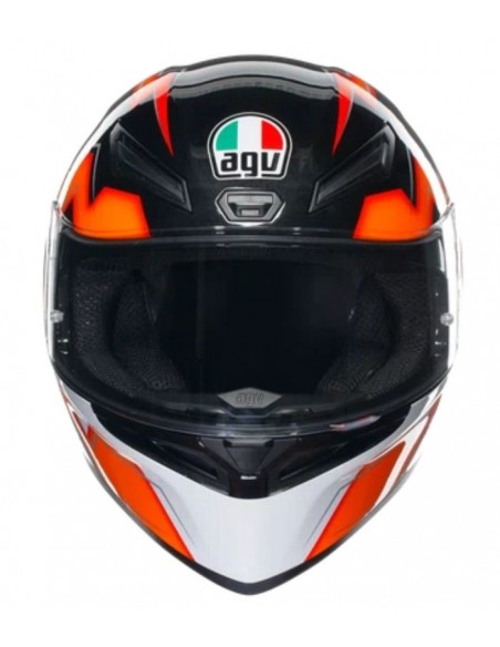 AGV CASCO MOTO K1 S E2206 KRIPTON BLACK/ORANGE en ALDAMOVIL