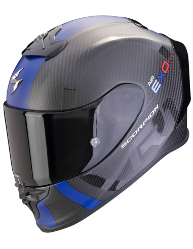 SCORPION EXO-R1 EVO CARBON AIR MG BLUE/BLACK MATT en ALDAMOVIL