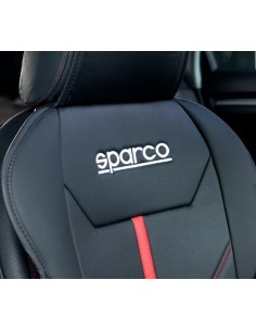 SPARCO RESPALDO ASIENTO FERRARA NEGRO/ROJO en ALDAMOVIL 2