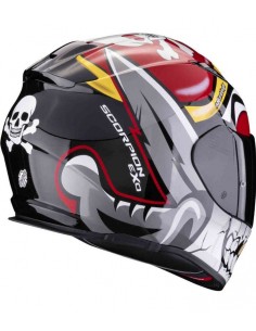 SCORPION CASCO EXO-491 PIRATE RED en ALDAMOVIL 2