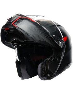 AGV TOURMODULAR E2206 FREQUENCY MATT GUNMETAL / RED en ALDAMOVIL 2