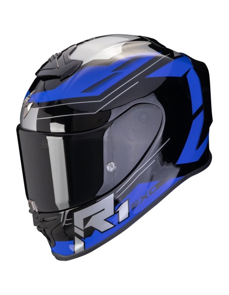 SCORPION EXO-R1 EVO AIR BLAZE BLACK/BLUE en ALDAMOVIL