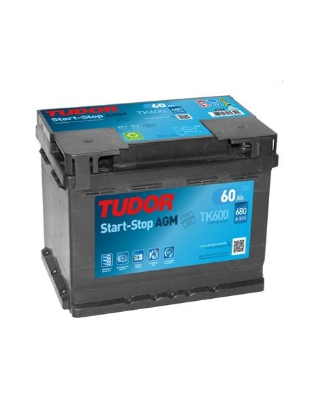 Aldamovil - Bateria Tudor StartStop AGM 60Ah 680EN+D TK600
