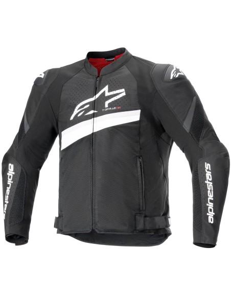 ALPINESTARS CHAQUETA T-GP PLUS R V4 AIRFLOW BLACK/WHITE en ALDAMOVIL