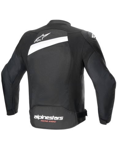 ALPINESTARS CHAQUETA T-GP PLUS R V4 AIRFLOW BLACK/WHITE en ALDAMOVIL