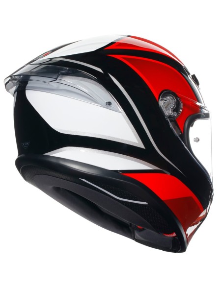 AGV CASCO MOTO K6 S E2206 HYPHEN BLACK/RED/WHITE en ALDAMOVIL