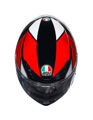 AGV CASCO MOTO K6 S E2206 HYPHEN BLACK/RED/WHITE en ALDAMOVIL