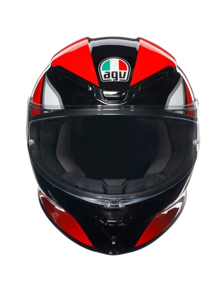 AGV CASCO MOTO K6 S E2206 HYPHEN BLACK/RED/WHITE en ALDAMOVIL