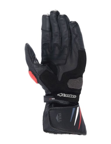 ALPINESTARS GUANTES HONDA SP-8 V3 BLACK/BRIGHT RED/ BLUE