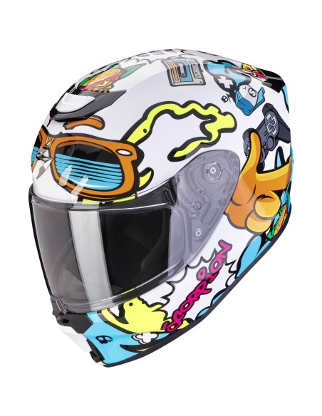 SCORPION CASCO JUNIOR AIR FUN WHITE/BLUE