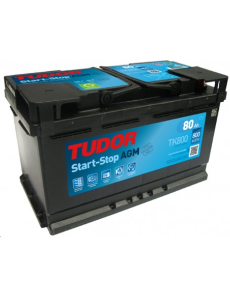 Compra en Aldamovil Bateria Tudor StartStop AGM 80Ah 800EN+D