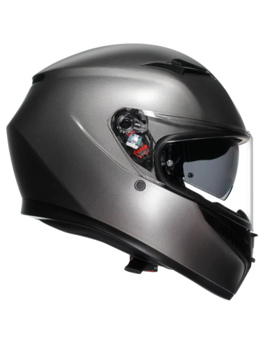 AGV CASCO MOTO K3 E2206 MONO LUNA PLATA GREY en ALDAMOVIL