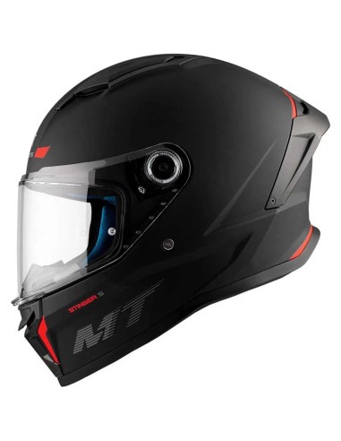 MT CASCO STINGER 2 FF126 SOLID A1 NEGRO MATE