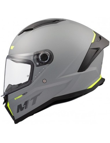 MT CASCO STINGER 2 FF126 SOLID A0 GRIS BRILLO