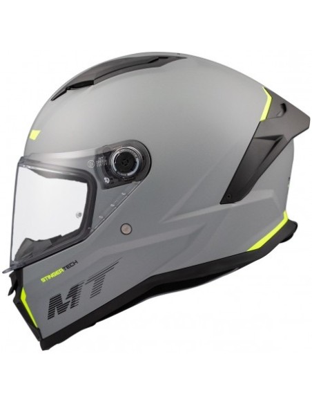 MT CASCO STINGER 2 FF126 SOLID A0 GRIS BRILLO