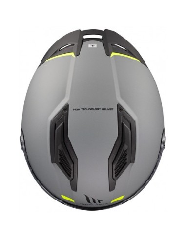 MT CASCO STINGER 2 FF126 SOLID A0 GRIS BRILLO