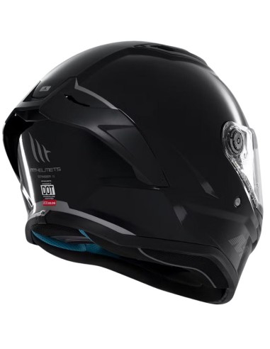 MT CASCO STINGER 2 FF126 SOLID A1 NEGRO BRILLO