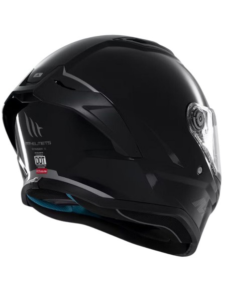 MT CASCO STINGER 2 FF126 SOLID A1 NEGRO BRILLO