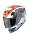 SCORPION CASCO JUNIOR THE4ELEMENTS WHITE/BLUE/ORANGE