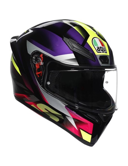 AGV CASCO K1 S E2206 FASTLAP BLACK/PURPLE/PINK en ALDAMOVIL