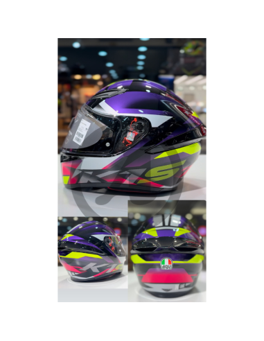 AGV CASCO K1 S E2206 FASTLAP BLACK/PURPLE/PINK en ALDAMOVIL