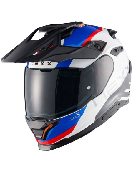 NEXX CASCO Y.TRAVL QUEST WHITE/BLUE/RED en ALDAMOVIL